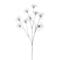 KüNstlicher Clematiszweig Metallic, 2Er Set, Farbe Silber, HöHe Ca. 70 Cm