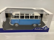 1/18 Solido Volkswagen T1 Samba Baby Blue/White 1962