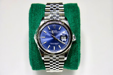 2022 Rolex Datejust 36mm Blue Dial Jubilee Bracelet Box and Papers Smooth Bzl