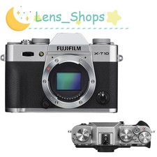 Fujifilm X-T10 Digital Mirrorless Camera Body Only 16.3MP Silver Black