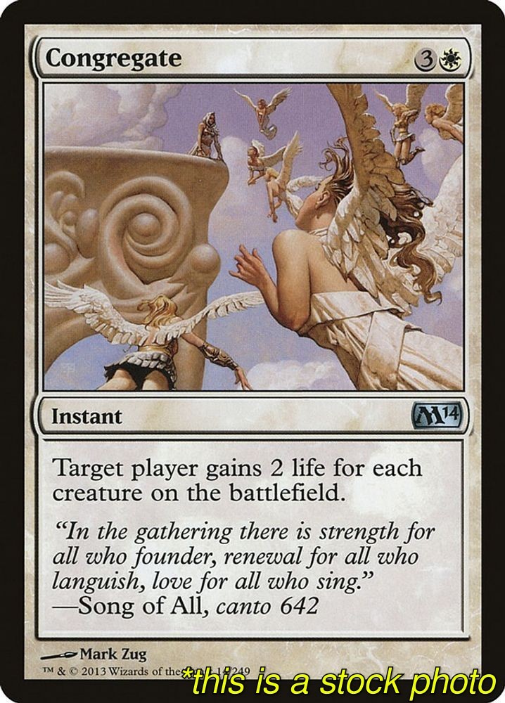 Magic Congregate Magic 2014 (M14) 14 Moderately Played