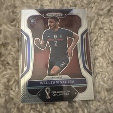 Panini Prizm FIFA World Cup Qatar 2022 William Saliba Rookie Card #106 France. rookie card picture
