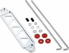 Battery Hold Down Bracket, Aluminum Alloy Silver Battery Tie Dow Color: Silver