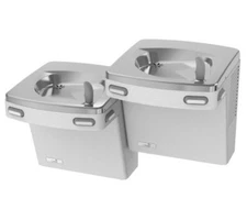 OASIS Two-Level Drinking Water Fountain Wall Mount Refrigerated In Stainless