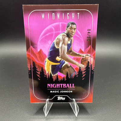 Topps 2023-24 Midnight Nightball Magic Johnson #NB-15 Twilight /99 Lakers