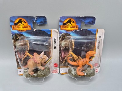 Jurassic World Dominion Micro Collection Triceratops Atrociraptor Mattel NEU OVP