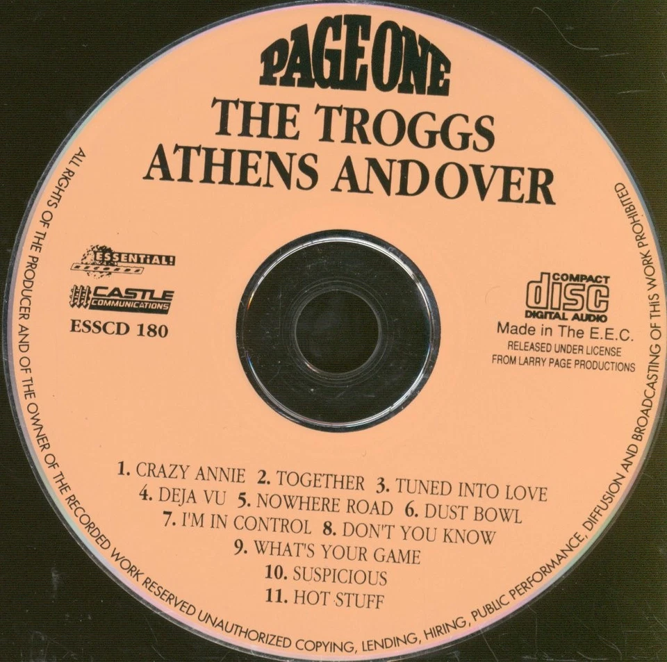 Troggs Athens Andover CD UK Essential! ESSCD180 - Bild 3 von 3