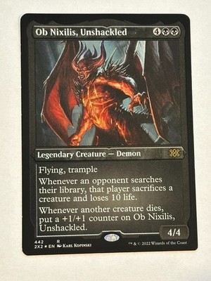 MTG Ob Nixilis, Unshackled ETCHED FOIL Double Masters NM