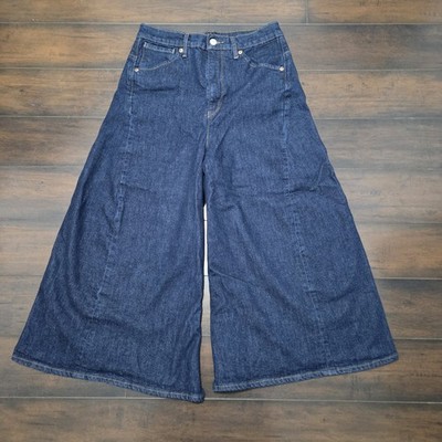 パンツ Levi's ENGINEERED JEANS LOOSE LEVIS Engineered Jeans LEJ Womens 27 Loose Wide Leg Cropped High