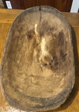 Hand Carved Wooden Bowl Primitive Craftsmanship