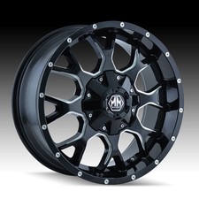 Mayhem 8015 Warrior Gloss Black Milled 18x9 5x4.5 / 5x5 18mm (8015-8956M18)