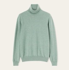 LORO PIANA Men  s  Classic Baby Cashmere Turtleneck Sweater  Green 54 IT 1770 