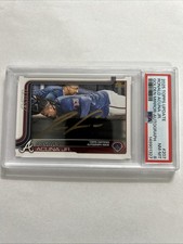 2025 Topps Ronald Acuna Golden Mirror IV SSP Gold Ink Auto. Product Hit PSA 8