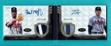 2018 Topps Tier One - Dual Auto Relic Book #DATR-MF FRED MCGRIFF Freddie Freeman
