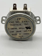 Sunbeam ER-100 Rotisserie Motor Timetech S430.1 120V 4.8RPM Replacement Part