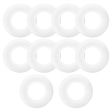 10 Pcs White Foam Circle Crafts for Kids Creative DIY Painting Projects