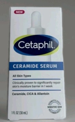 CETAPHIL Ceramide Serum All Skin Types Ceramide CICA, Allantoin 1 oz Damaged box