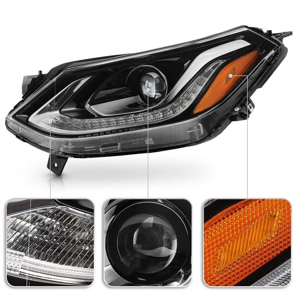 For 2017-2021 Chevy Bolt EV HID Projector w/ LED DRL Headlight Left Driver Side Foto 3 de 4