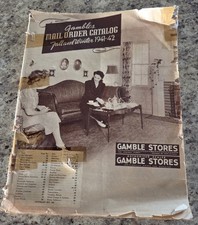 GAMBLES Mail Order Catalog Fall & Winter 1941...