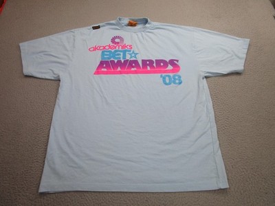 Akademiks BET Awards Shirt Mens 2XL Blue 2008 Graphic Tee T-Shirt Hip Hop Promo