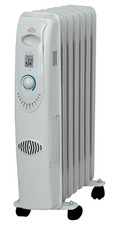 RADIATORE AD OLIO 7 ELEMENTI 1500W STUFA TERMOSIFONE CON RUOTE RA2807 DCG