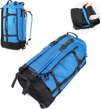 Vomgomfom 32" Soft-Sided Foldable Wheeled Travel Duffel Bag,Expandable 110L to 1