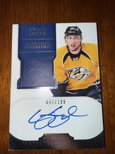 2011-12 Panini Dominion Autographed Rookie Patches Craig Smith  /199 Predators