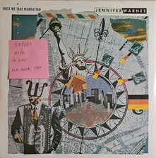 Jennifer Warnes First We Take Manhattan Vinyl Record 12" EX/VG+ PT49710 1987
