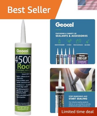 Black Scypolymer Roof Bonding Sealant - 10.3oz Fast-Drying Solution