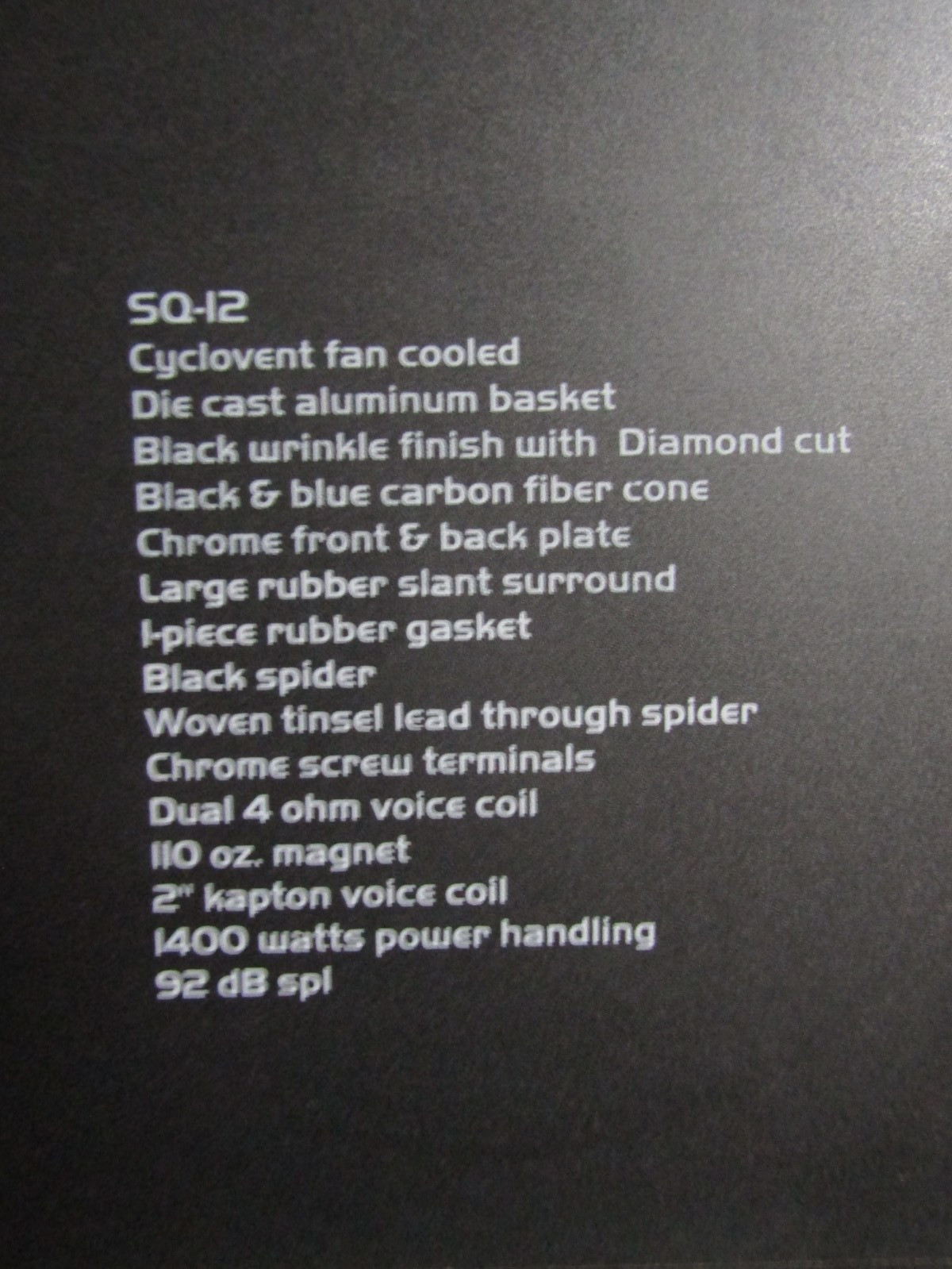 POWER ACOUSTIK 12" CAR SUBWOOFER 1400 WATT DUAL VOICE COIL