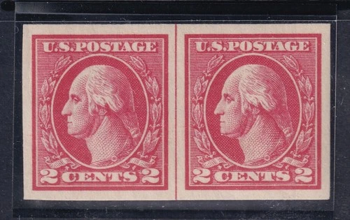 SUPERB MNH US #533 WASHINGTON HORIZONTAL PAIR WITH CENTERLINE CV$425.00++