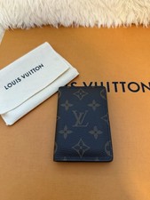 Louis Vuitton Monogram Leather Card Holder Wallet, Brown, Men's