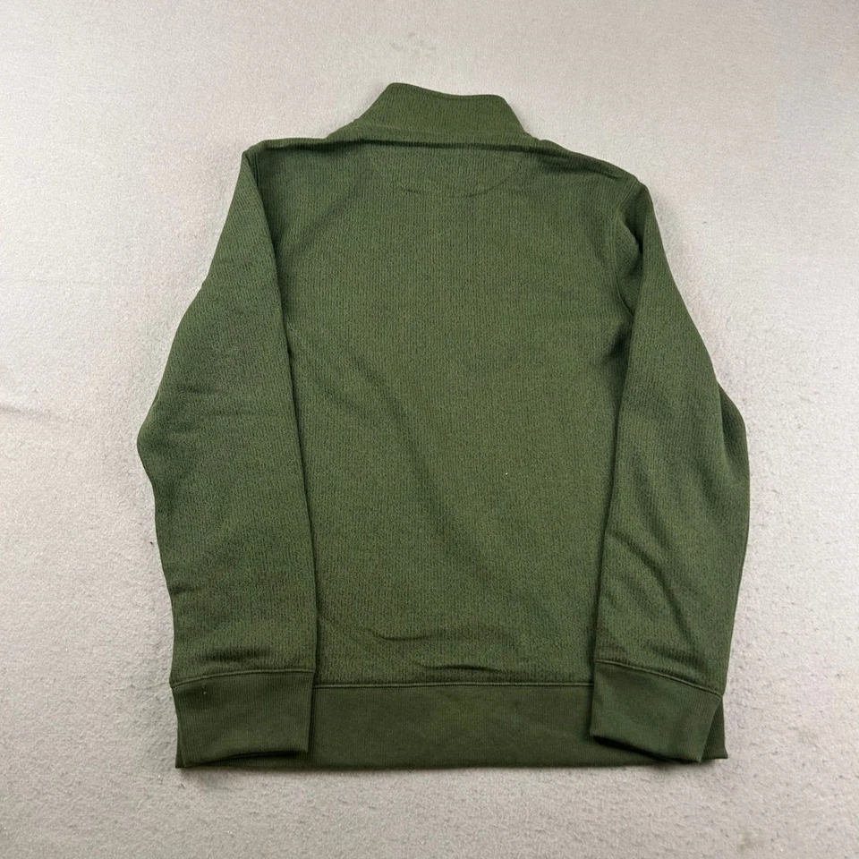 Suéter Sonoma Para Hombres Medio Verde 1/4 Cremallera Cuello Simulado Mangas Largas Pullover Nuevo con Etiquetas Foto 4 de 4