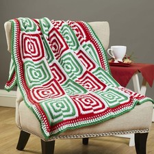 Herrschners  Jolly Blocks Afghan Crochet Kit