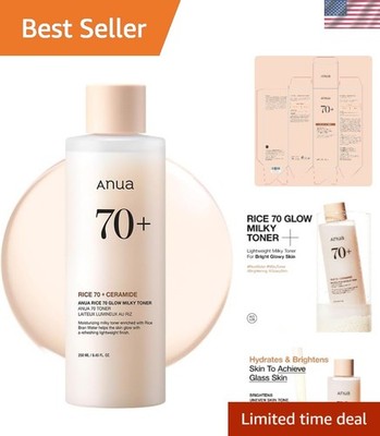 Ultra Hydrating Rice 70 Milky Toner - Fragrance-Free & Non-Comedogenic - 8.45 oz