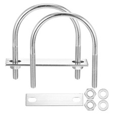 U Bolts 2 Sets 5/16"(M8)x2.99"x4.05", Silver