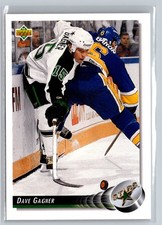 1992-93 Upper Deck #174 Dave Gagner Minnesota North Stars