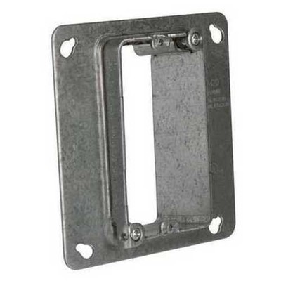 1PC Hubbell-Raco 768AMR 4'' Square Adjustable Mud Ring, Single Device