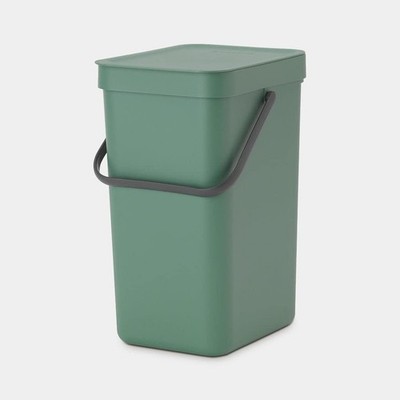 Brabantia Sort Go Recycle Trash Can 3.2 Gal 12L Fir Green Space Saving Design