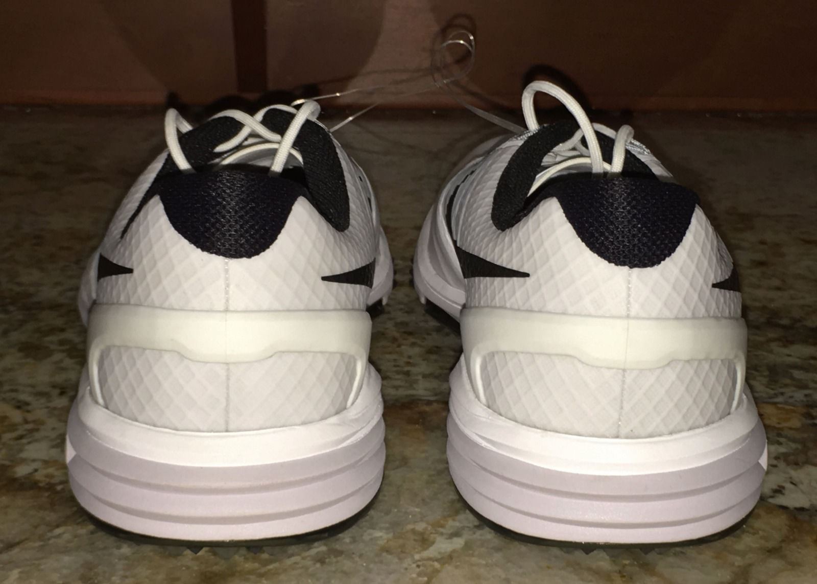 NIKE Lunar Control 3 White Black Grey Waterproof Golf Shoes Cleats NEW Mens Sz 8 thumbnail 5