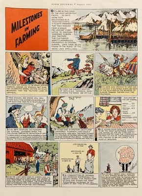 1937 AD.(XH84)~FARM JOURNAL MAGAZINE COMICS INSERT SECTION~(2) PAGE
