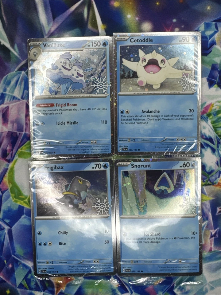 Pokemon Chien Pao ex 061/193 + 5 Other Snowflake Stamp Holiday Calendar *SEALED* - Image 3 of 4