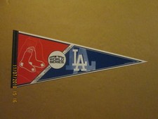 MLB Red Sox Dodgers Dueling World Series 2018 Fall Classic Baseball Pennant