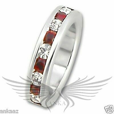 Brillant runder hochwertiger Kristall 925 Sterling Silber Eternity Anhänger 35307