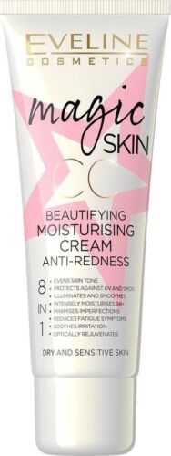 Eveline Magic Skin CC Moisturising Brightening Cream Anti Redness 8in1 50ml - Picture 3 of 5