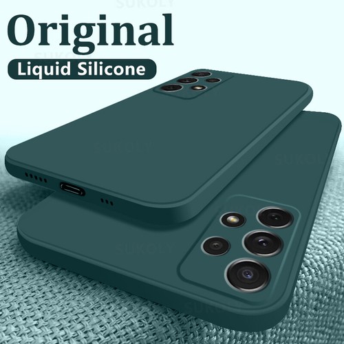 Custodia silicone liquido per Samsung Galaxy S23 S24 S25 Ultra S22 A55 A53 A52 - Foto 5 di 23