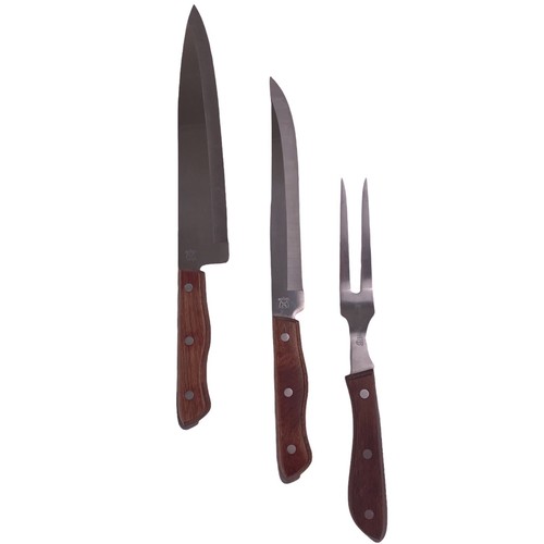 MAXAM Steel 8" French Carving, 9" Chef Knife Set, Emperor Steel Fork, Japan - Picture 2 of 11