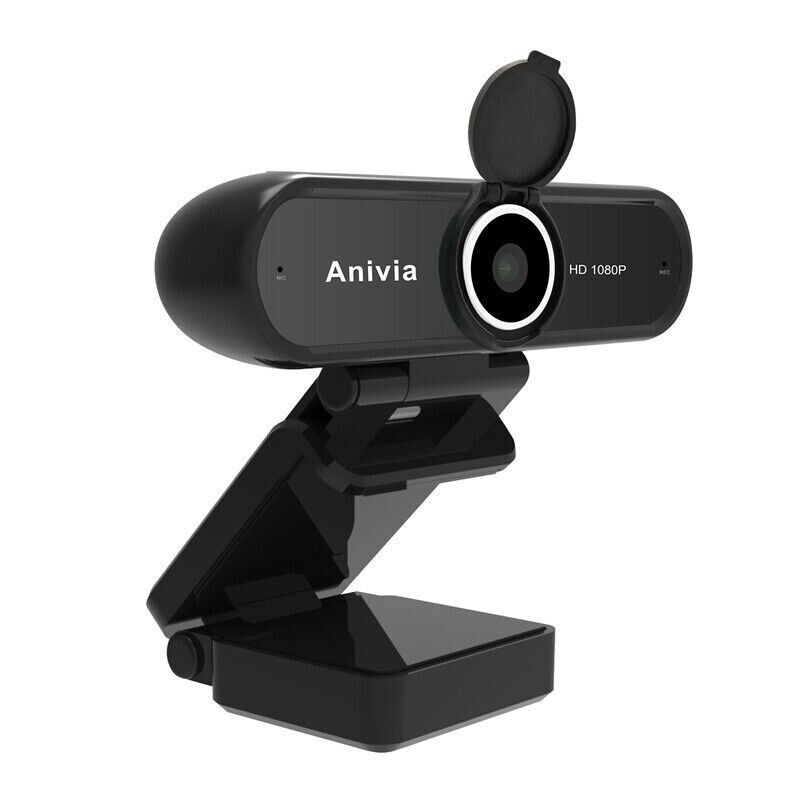 Anivia 1080P HD Webcam with Microphone, Web Camera with Privacy