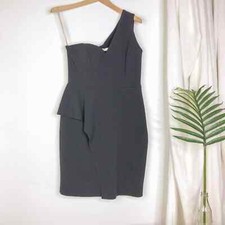 Halston Heritage One Shoulder Asymmetrical Dress