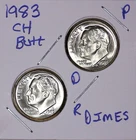1983 P&D Roosevelt Dimes Ch BU US (2 Coins)
